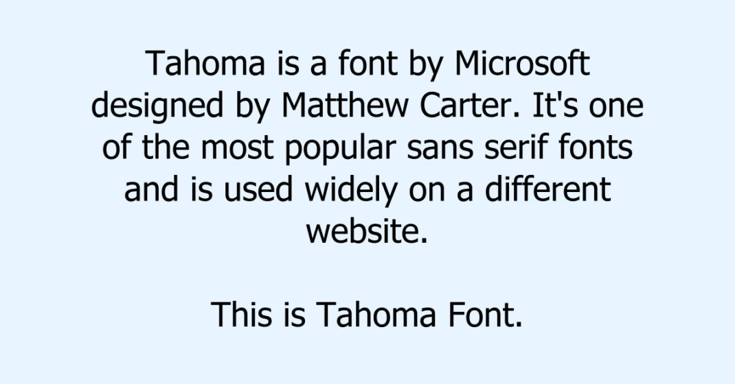 Tahoma