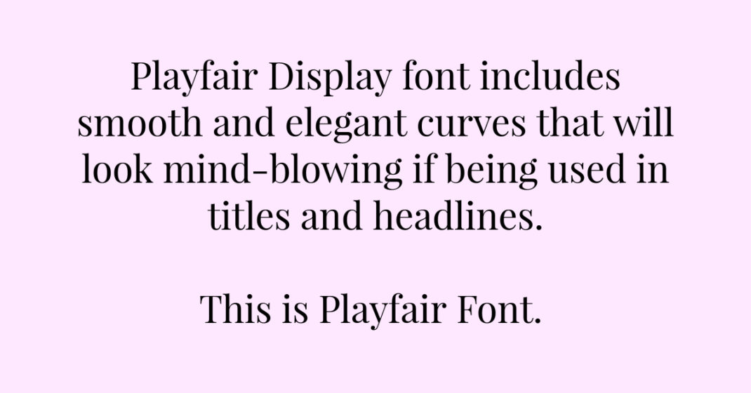 Playfair Display