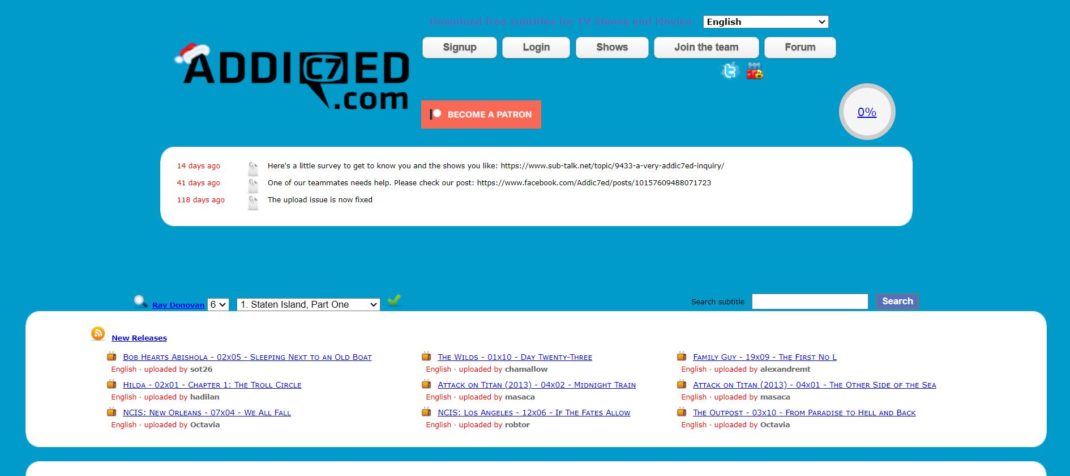 Addic7ed.com - The source of latest TV subtitles