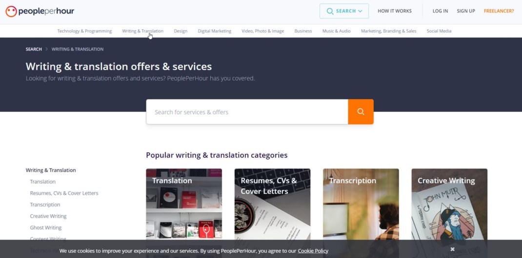 Get writing & translation offers & services - PeoplePerHour