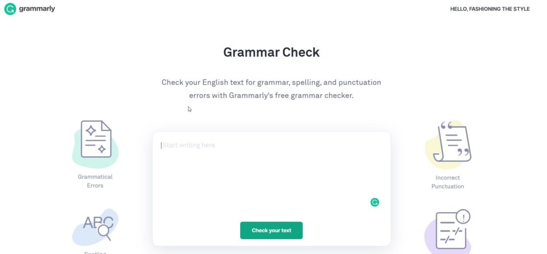 Grammarly chrome extension